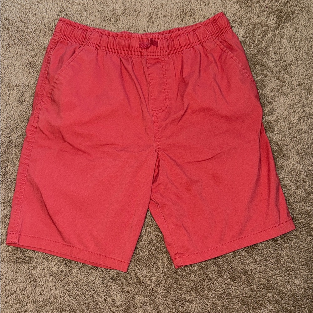 Wonder Nation Boys Coral Casual Shorts XL (14-16) | Elastic Waist Comfort Fit